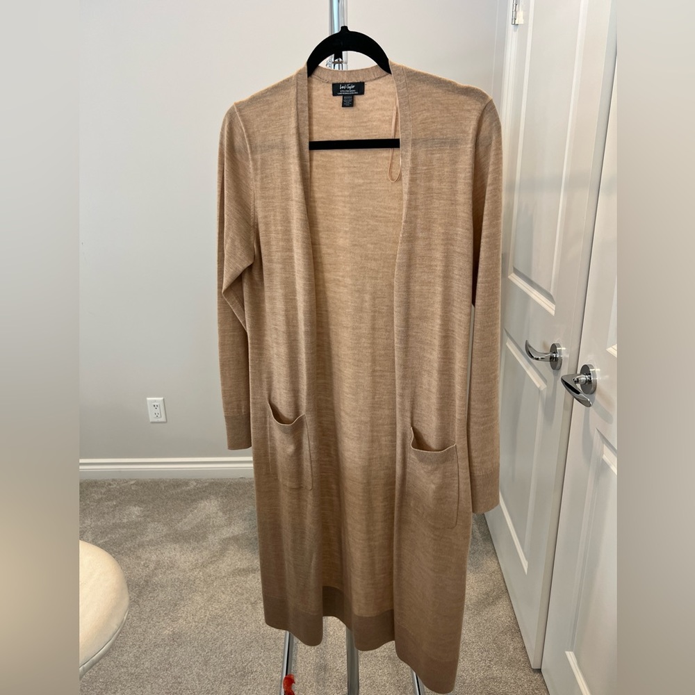 Wool Camel Long Sweater Lord & Taylor